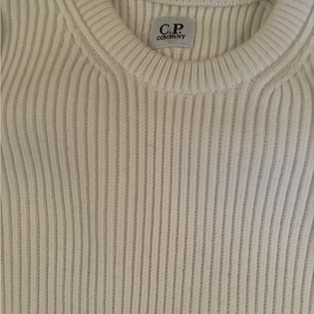 C.P. Company Men's Cream Sweater